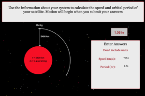 Orbital Motion of a Satellite