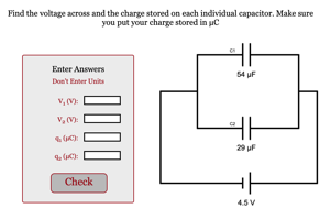 Charge Stored on Capacitors in Series Picture