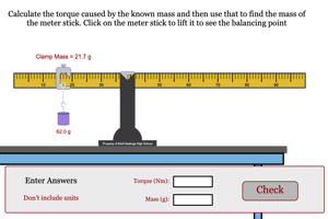 Find Mass of Meter Stick with Torque