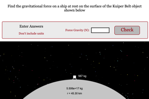 Gravitational Force KBO Simple