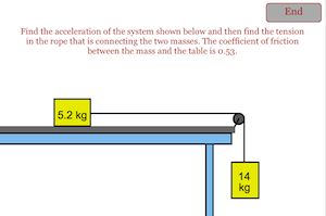 Newton's Law System with Friction